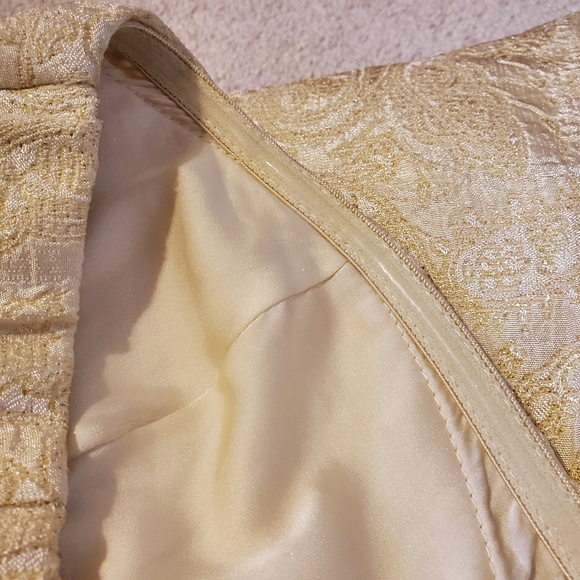 Forever 21 Strapless Sparkly Gold Dress - Picture 3 of 8